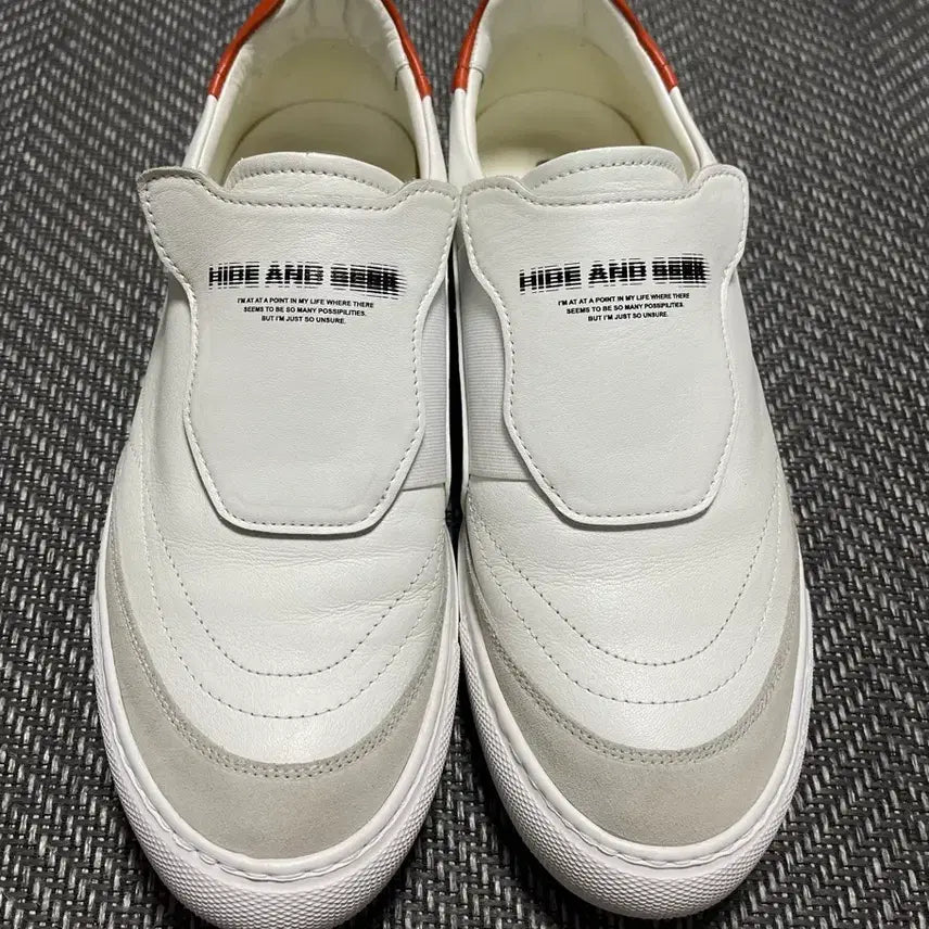 [BUNJANG] System Homme White Leather Sneakers / 270mm] 시스템옴므(SYSTEM homme)스니커즈