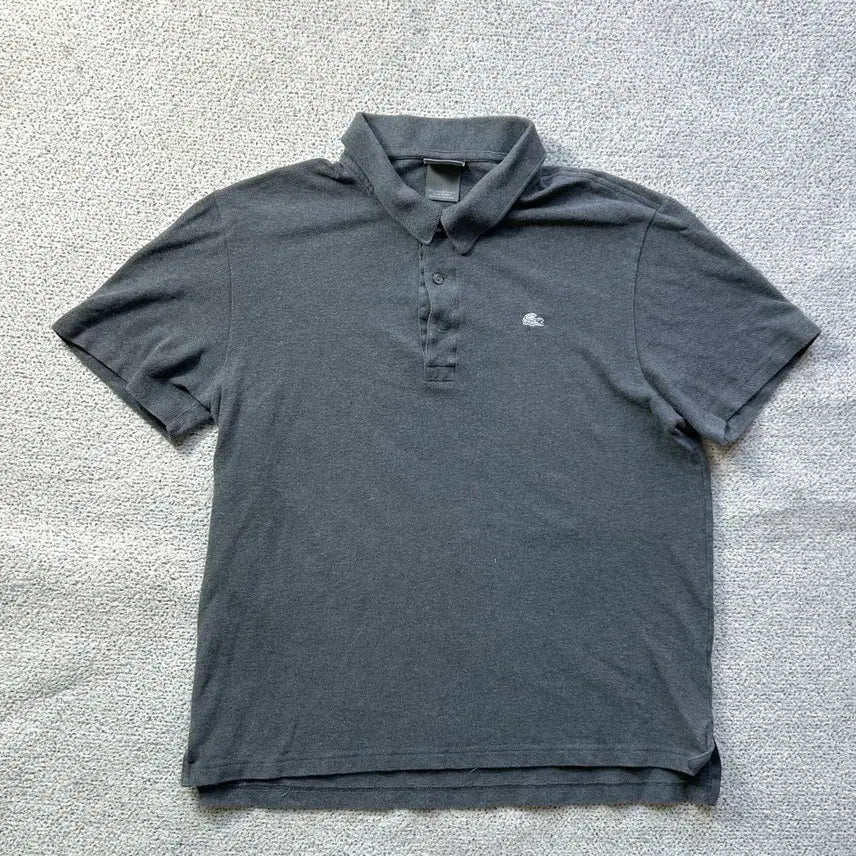 [BUNJANG] Lacoste Grey Short Sleeve Pique Polo Shirt Size 5 (Korean 105) / 라코스테 그레이 반팔 피케 폴로티 5 한국105