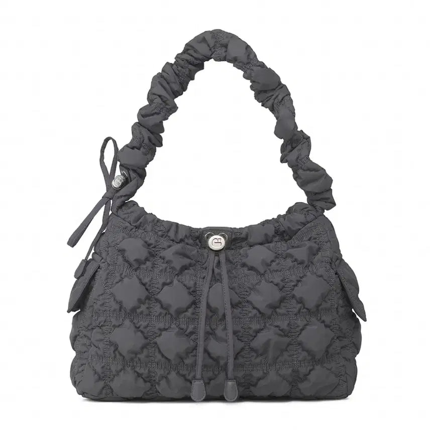 [BUNJANG] Carlyn Joy Pocket Quilting Shirring Handle Bag Gray / 칼린 조이 포켓 퀼팅 셔링 핸들백 그레이 백 carlyn 가방 L
