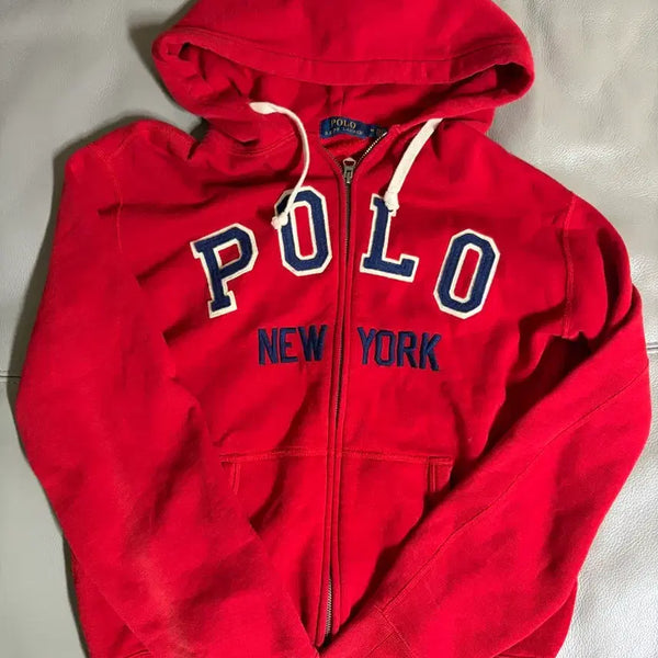 [BUNJANG] Polo Ralph Lauren New York Spellout Zip-Up Hoodie M / 폴로 랄프로렌 뉴옥 스펠아웃 후드집업 M