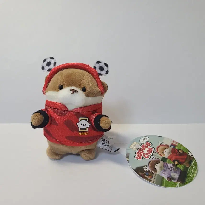 [BUNJANG] Soccer Player WoosooWoosoo Figure Keychain / [새상품] 축구선수 우소우소짱 인형 키링