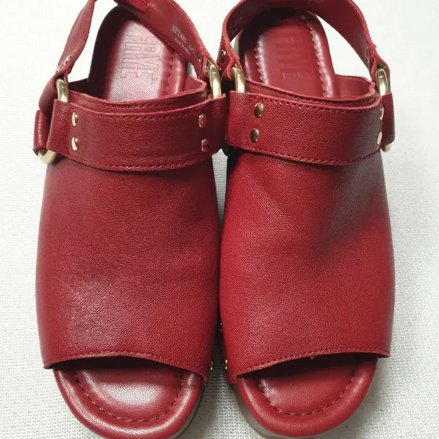 [BUNJANG] FRYE Red Strap Sandals / FRYE 레드 스트랩 샌들 235