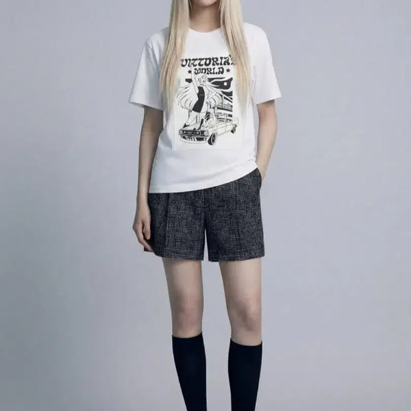 [BUNJANG] VOV Graphic Patch Pigment T-shirt / 보브(VOV) 그래픽패치 피그먼트 티셔츠 2026신상품 새상품이에요