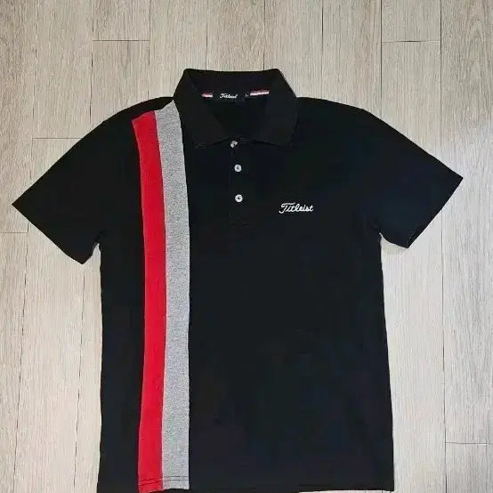 [BUNJANG] Titleist Golf Apparel Short Sleeve Polo Shirt Black / 타이틀리스트 골프웨어 반팔 카라티 블랙95 가슴단면 47