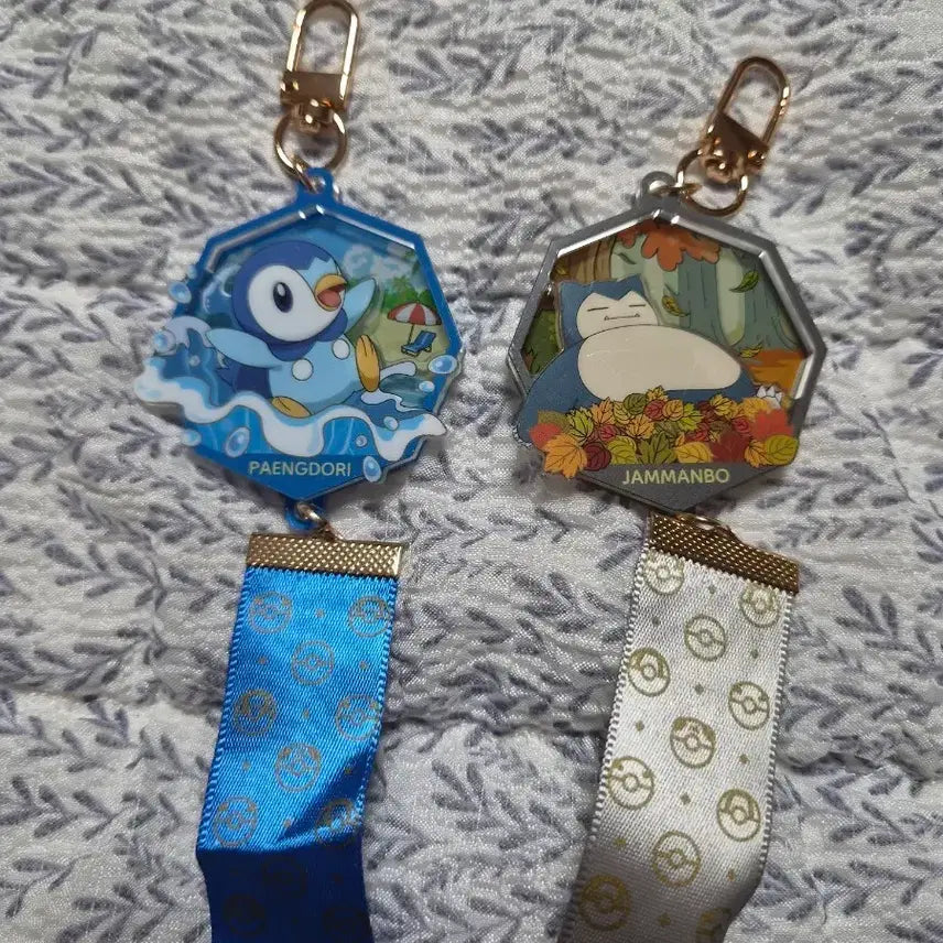 [BUNJANG] Pokemon Diorama 3D Keyring Set: Piplup / 포켓몬스터 디오라마 입체 키링 팽도리 세트