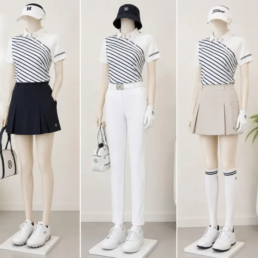 [BUNJANG] CASTELBAJAC Women's Golf Short Sleeve Polo Shirt / (미착용)까스텔바작  여성 골프 반팔 티셔츠 90