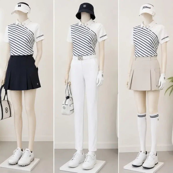 [BUNJANG] CASTELBAJAC Women's Golf Short Sleeve Polo Shirt / (미착용)까스텔바작  여성 골프 반팔 티셔츠 90