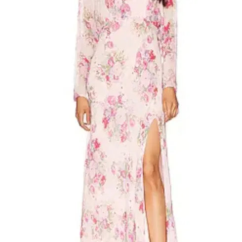 [BUNJANG] LoveShackFancy Floral Pattern Maxi Dress / LoveShackFancy러브쉑팬시 플로럴 패턴 맥시 드레스