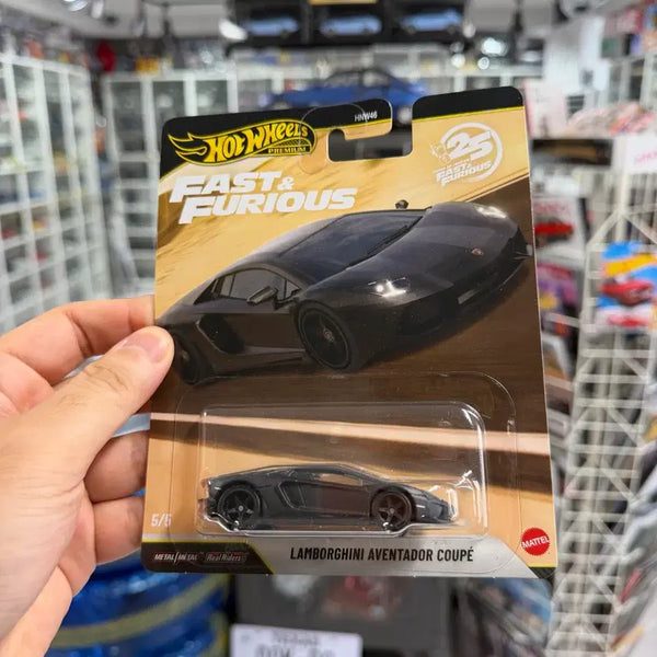 [BUNJANG] Hot Wheels Premium Fast & Furious Lamborghini Aventador Matte Black 1:64 Scale / 1:64 핫휠 프리미엄 분노의질주 람보르기니 아벤타도르 무광블랙
