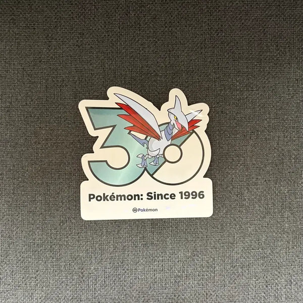 [BUNJANG] Pokemon 30th Anniversary Logo Moltres Sticker / 한국한정] 포켓몬 30주년 로고 스티커 무장조