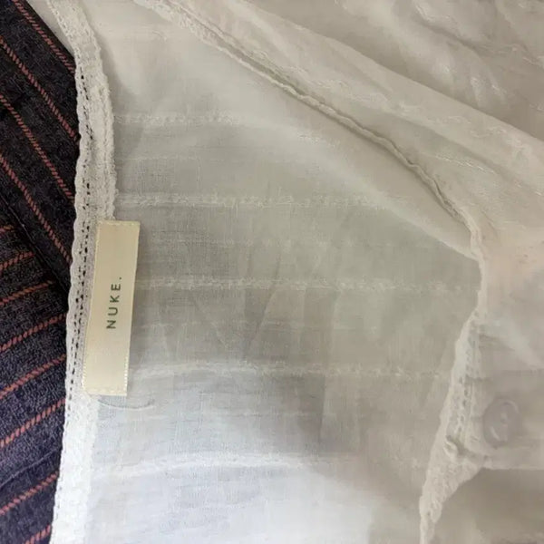 [BUNJANG] Nuke White Blouse / 누케 블라우스 화이트