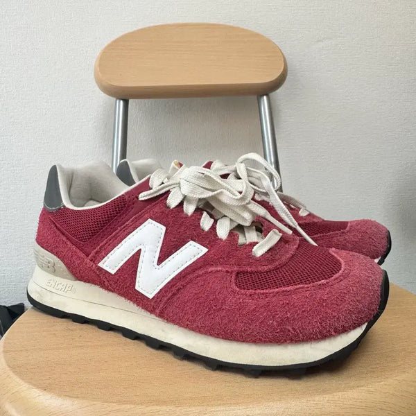 [BUNJANG] New Balance 574 Red 250mm Slightly Used Sneakers / 뉴발란스 574 레드 250 사이즈 극미중고