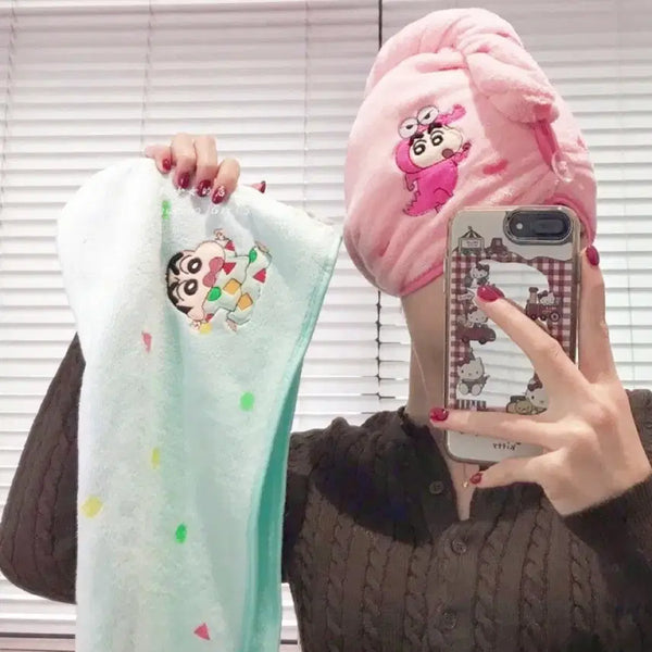 [BUNJANG] Crayon Shin-chan Pink Hair Turban / 새상품))짱구 헤어터번(핑크)
