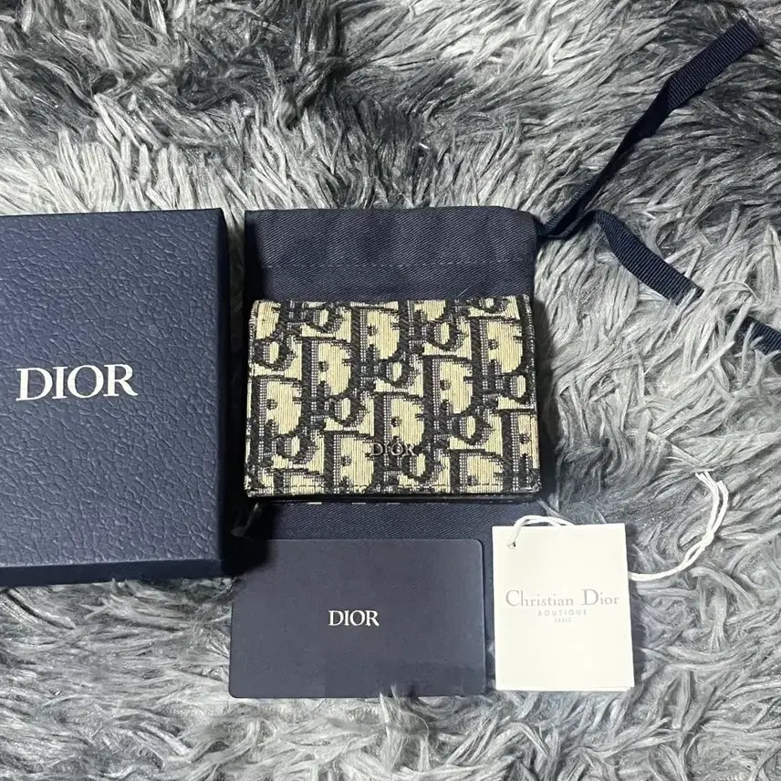 [BUNJANG] Dior Business Oblique Card Holder Beige / 디올 비즈니스 오블리크 카드지갑