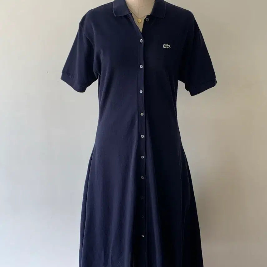 [BUNJANG] Lacoste Navy Pique Dress / 라코스테 네이비 원피스