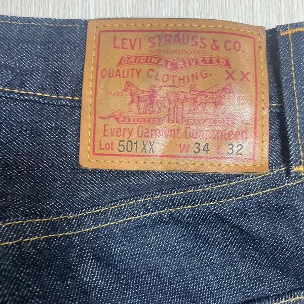 [BUNJANG] Levi's LVC 47501 Rinsed Denim Jeans 34x32 / 리바이스 lvc 47501 34x32 린스드
