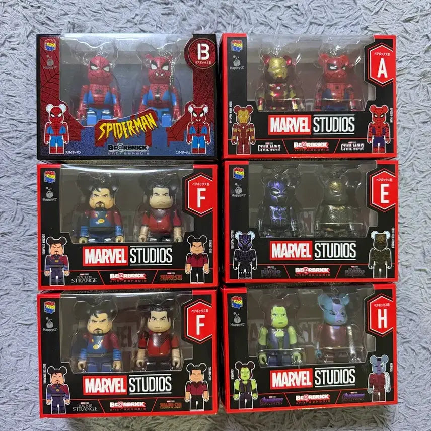 [BUNJANG] Bearbrick Happy Kuji Marvel & Spider-Man Top Prize / 베어브릭 해피쿠지 마블 및 스파이더맨 상위상