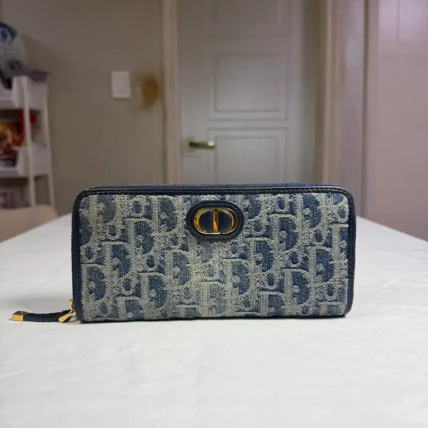 [BUNJANG] Dior 24SS Oblique Jacquard 30 Montaigne Voyage Slim Wallet / [24SS]디올 오블리크 자카드 30몽테인 보야저 슬림 월렛 지퍼 장지갑