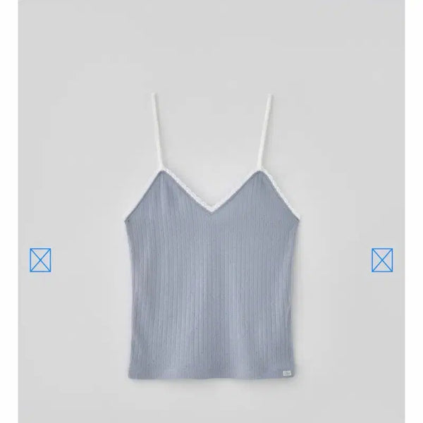 [BUNJANG] TANATT Iris Sleeveless Top Soft Blue / 타낫 아이리스 슬리브리스 탑 소프트블루
