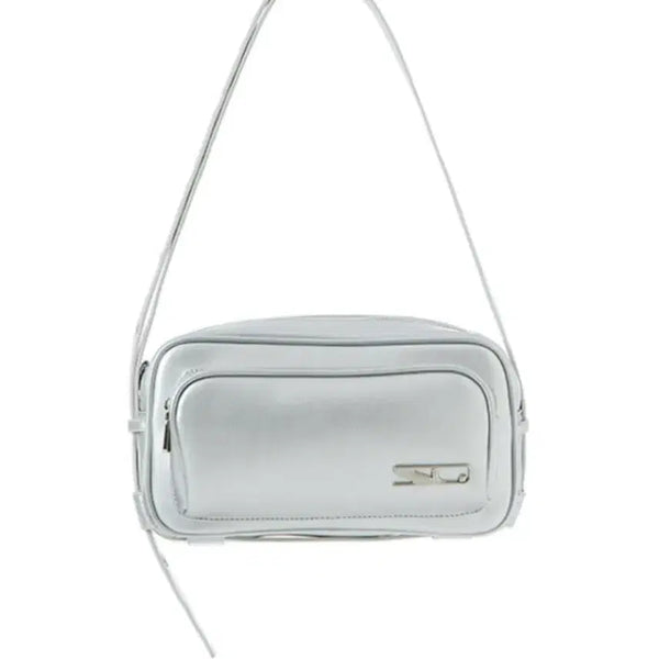 [BUNJANG] Roro Square Line Shoulder Bag Cross Bag Silver / 새상품) 스퀘어라인 로로 숄더백 크로스백 가방 실버