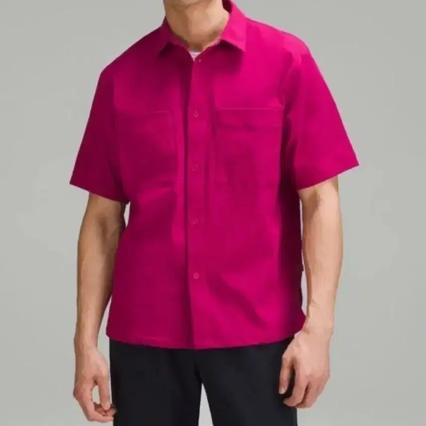 [BUNJANG] Lululemon Pink Short Sleeve Shirt / 룰루레몬 핑크 반팔 셔츠