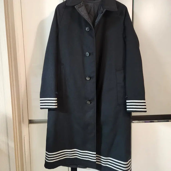 [BUNJANG] Burberry Doncaster Reversible Coat / 버버리 코트 Burberry Doncaster Stripe Detail