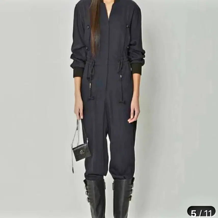 [BUNJANG] Lucky Chouette Navy Jumpsuit Size 36 / 럭키슈에뜨 점프수트(36)