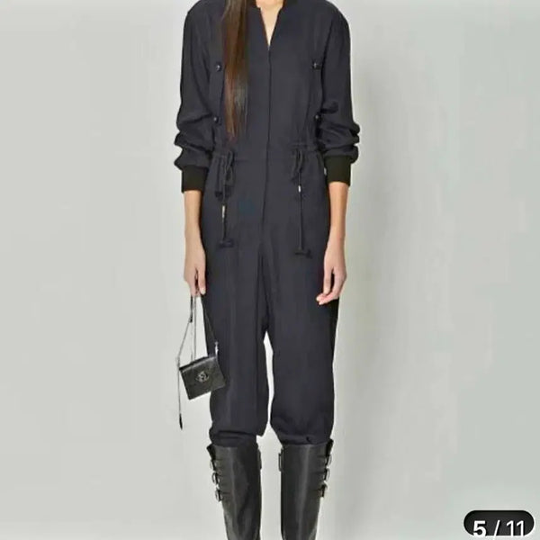 [BUNJANG] Lucky Chouette Navy Jumpsuit Size 36 / 럭키슈에뜨 점프수트(36)