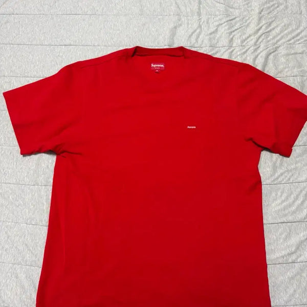 [BUNJANG] Supreme Small Logo Pique Short Sleeve T-Shirt / [M]슈프림 스몰로고 피케 반팔 티