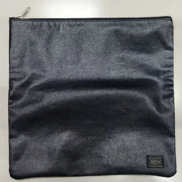 [BUNJANG] Porter Folding Leather Clutch Bag Black / 정품 요시다 포터 폴딩 레더 클러치백 블랙