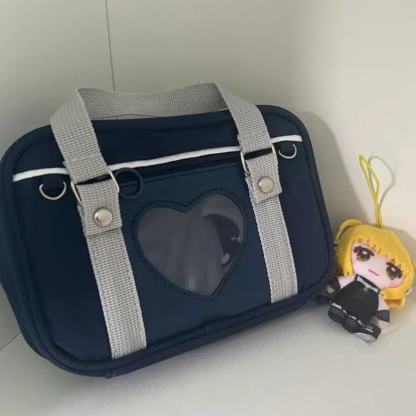 [BUNJANG] Ita Bag Pouch - Navy / 이타백 스쿨백 파우치 미사 키링 (네이비 여고생 jk 갸루 가방)
