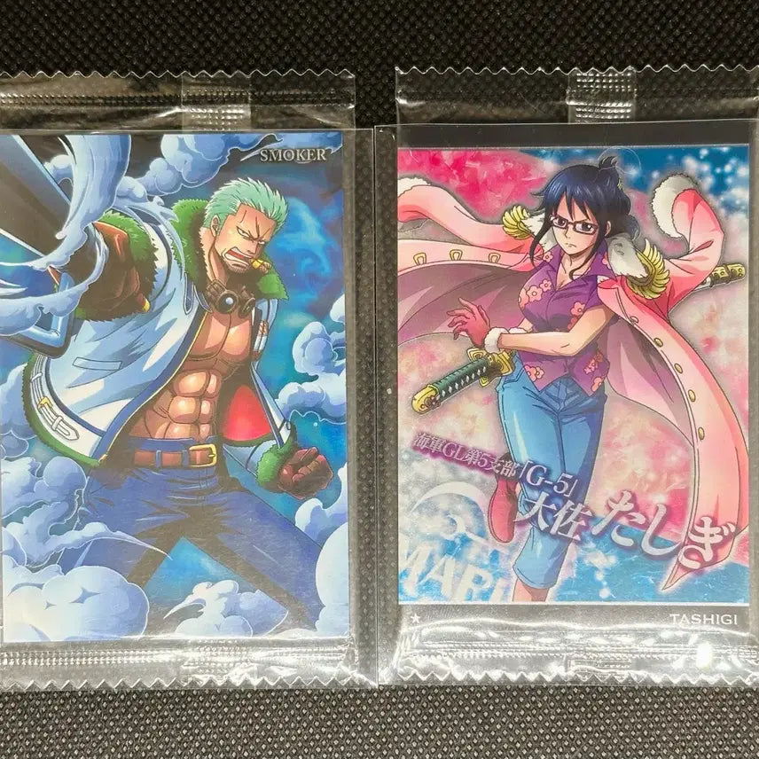 [BUNJANG] One Piece Wafer Card Smoker & Tashigi 2-Type Sealed Bundle Set / 원피스 웨하스 카드 스모커 타시기 2종 미개봉 일괄