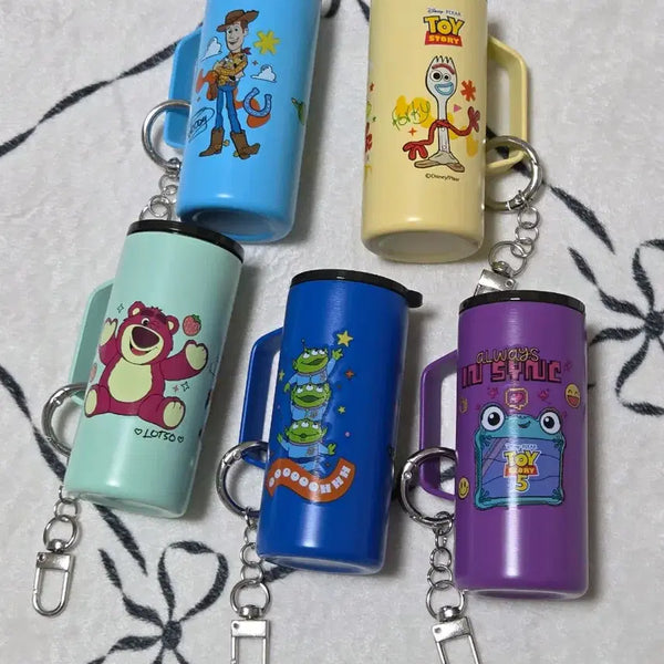 [BUNJANG] Disney Toy Story Mini Tumbler Set Keychains / 토이스토리 미니 텀블러 풀세트 새상품