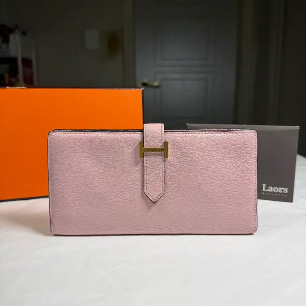 [BUNJANG] Hermès Béarn Wallet Mizoire Goat Skin Long Wallet / [T각인,감정서/15SS]에르메스 베안 월렛 미조레 고트스킨 장지갑
