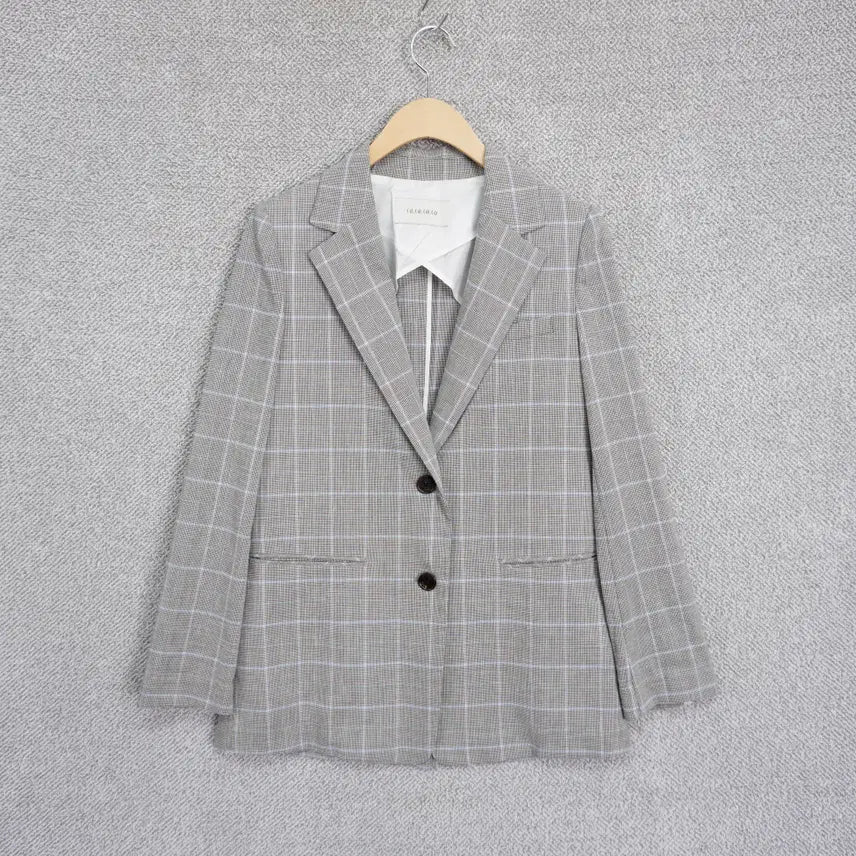 [BUNJANG] ZUKU Women's Linen Two-Button Spring/Summer Jacket (Size 55) / 주크 여성 봄여름 스판 가벼운 투버튼 린넨 자켓 55size