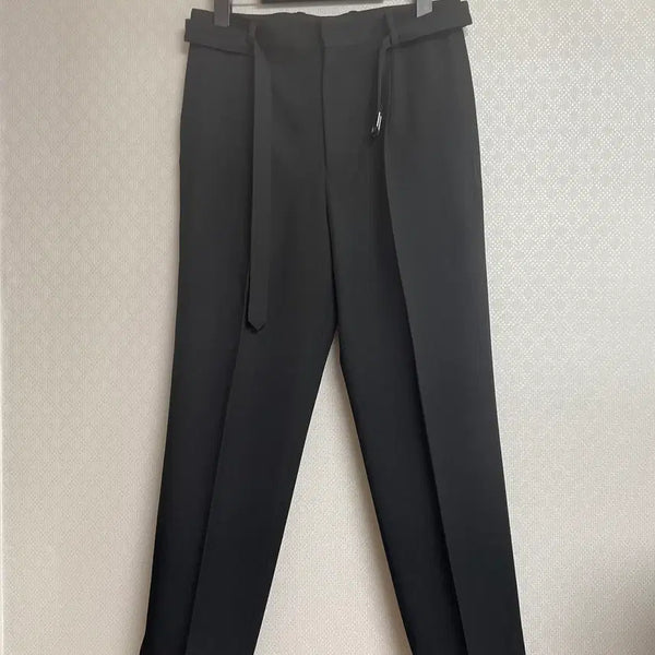 [BUNJANG] Solid Homme Belted Wool 100% Slacks - Size 46 / 솔리드옴므 벨티드 울100 슬랙스 46사이즈