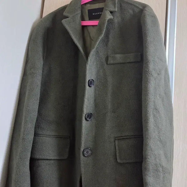 [BUNJANG] Khaki Double-Breasted Coat / 더블 코트 카키