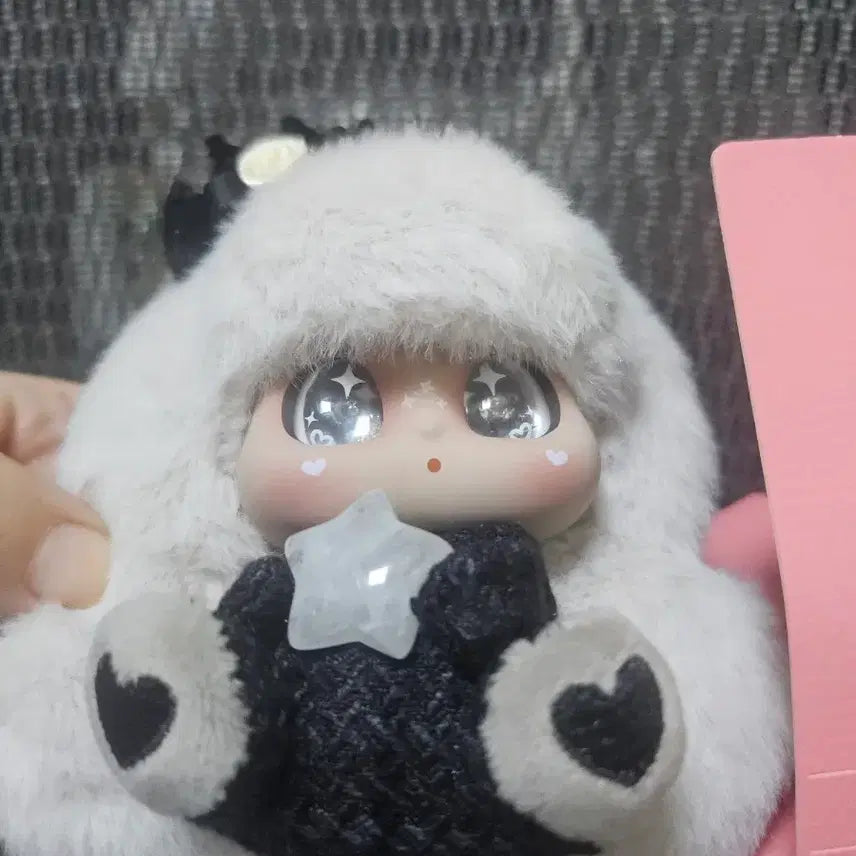 [BUNJANG] Micoco & Nono Secret (Black) Tanning Version Doll Keyring / 미코코 노노 태닝 시크릿(블랙) 인형 키링