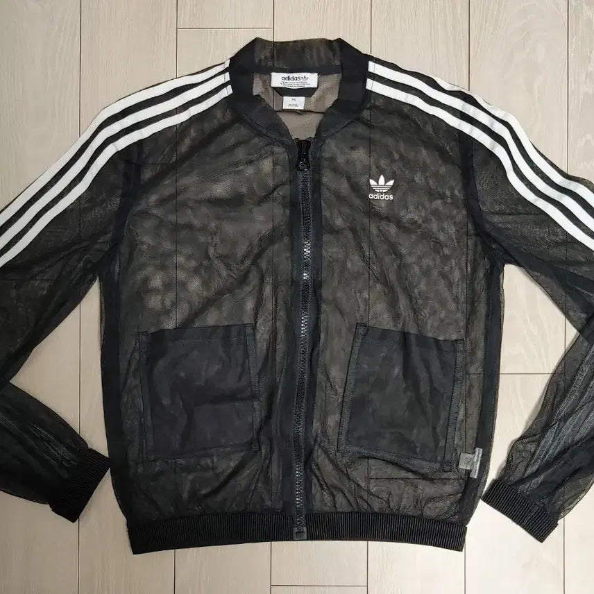 [BUNJANG] Adidas All-Mesh See-Through Track Top Zip-Up Jersey XS / 아디다스 시스루 져지