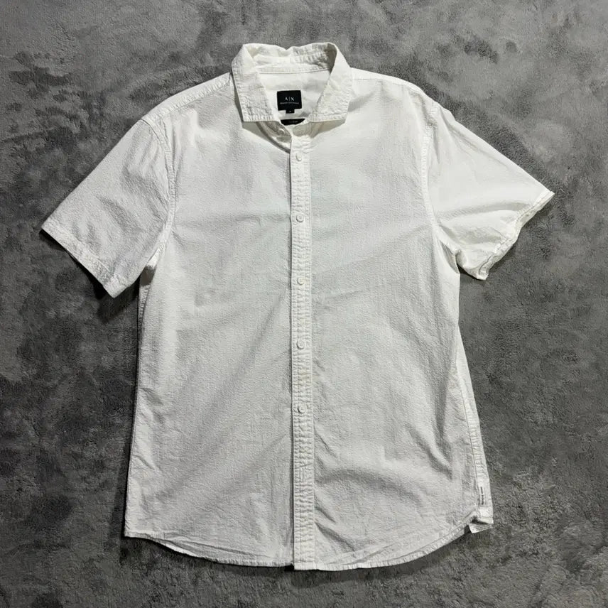 [BUNJANG] Armani Exchange White Short Sleeve Shirt Medium / [M] 아르마니 익스체인지 화이트 반팔 셔츠