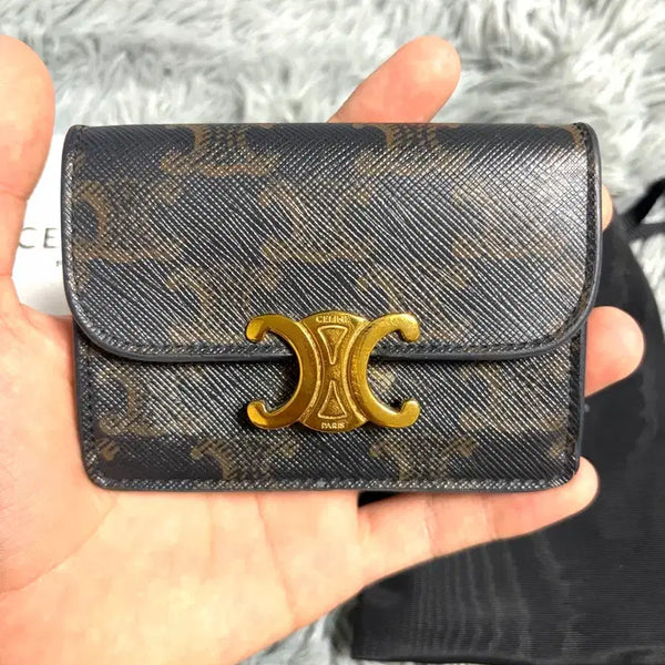 [BUNJANG] Celine Triomphe Canvas Card Holder / [구매내역 O] 셀린느 트리옹프 캔버스 카드지갑