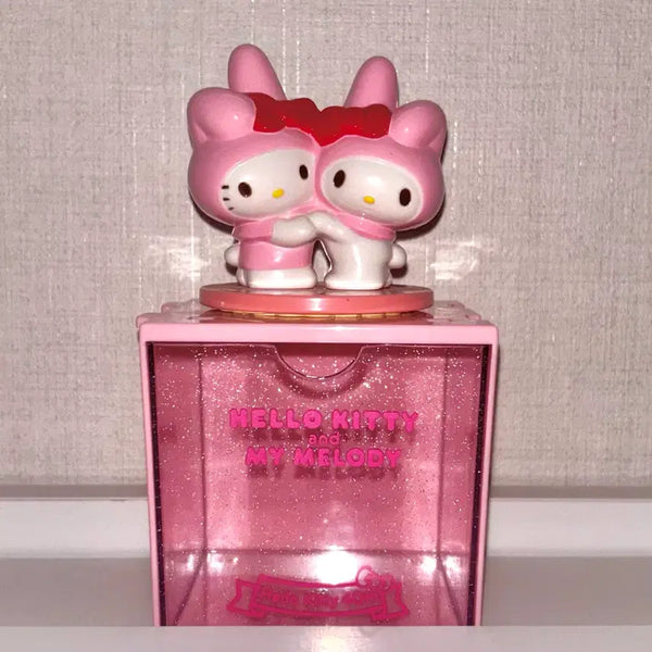 [BUNJANG] 40th Anniversary Kitty My Melody Figure Stamp Case / 40주년 키티 마이멜로디 피규어 도장 보관함 수납함