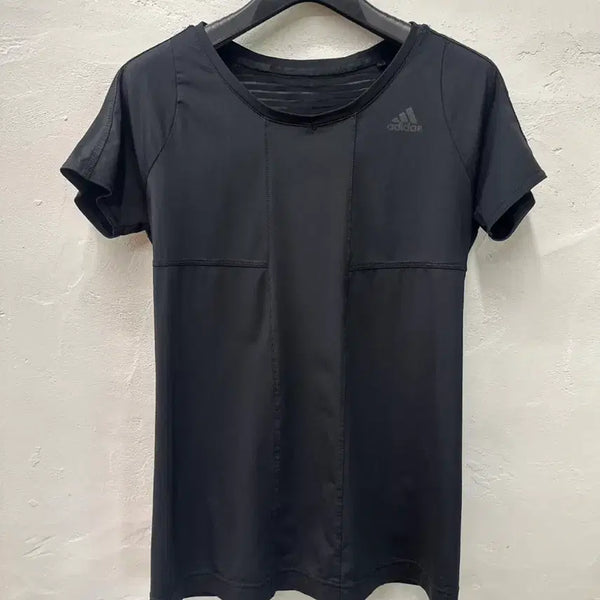 [BUNJANG] Adidas Women's Climacool Short Sleeve T-Shirt Black / 아디다스 여 티셔츠 블랙/클라이마쿨/반팔 90