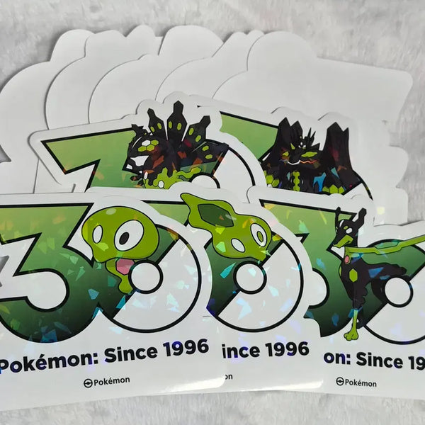 [BUNJANG] Pokemon 30th Anniversary Logo Sticker Zygarde Set + 5 Random Stickers / 포켓몬 30주년 로고 스티커 지가르데세트+랜덤5장 판매합니다.