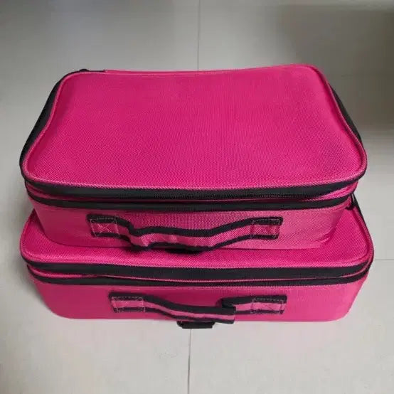 [BUNJANG] Makeup Case with Wheels, Travel Makeup Box, Carrier / 미사용)메이크업가방 출장가방 메이크업박스 캐리어