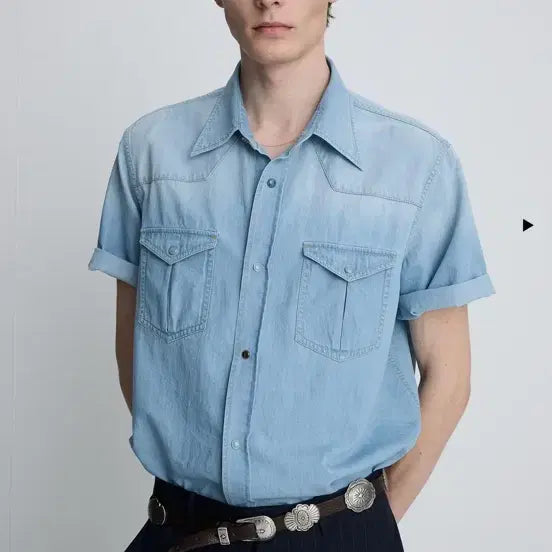 [BUNJANG] TONY WACK Western Denim Shirt XL / (마지막가격) 26ss 토니웩 웨스턴 데님셔츠 XL
