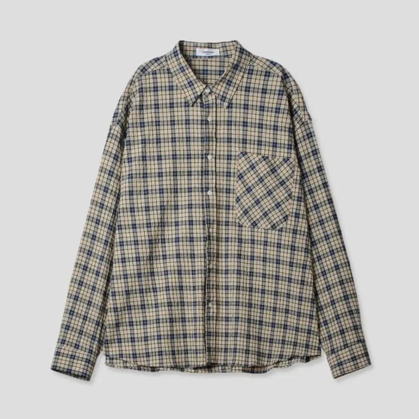 [BUNJANG] Check Pattern Long Sleeve Shirt / 체크 남방 셔츠(새상품)