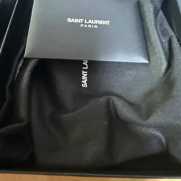[BUNJANG] Saint Laurent Men's Bi-fold Wallet Full Set / 입생로랑 남성반지갑 풀박스 중고