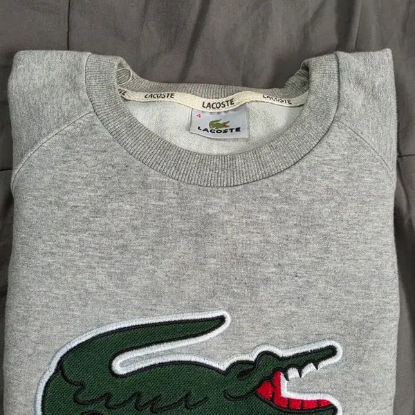 [BUNJANG] Lacoste Sweatshirt Grey Size 4 / 라코스테 맨투맨 그레이