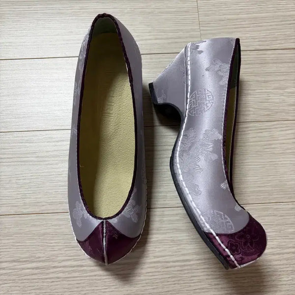[BUNJANG] Purple Flower Shoes (235) / 상태최상) 한복 꽃신 235 보라색